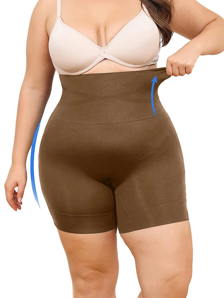 Plus Size High-Waist Shapewear – Tummy Control & Slimming Shorts