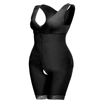 Lace Zip Body Shaper – Tummy Control & Butt Lifter Corset