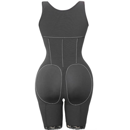 Lace Zip Body Shaper – Tummy Control & Butt Lifter Corset