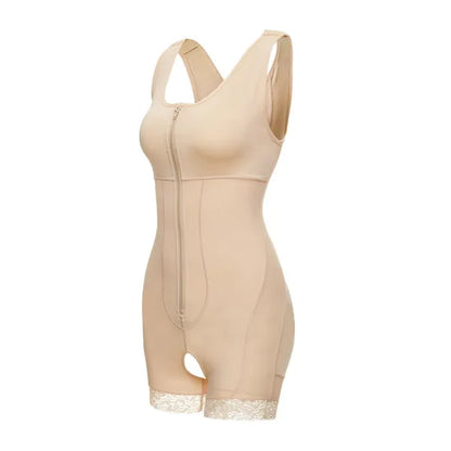 Lace Zip Body Shaper – Tummy Control & Butt Lifter Corset