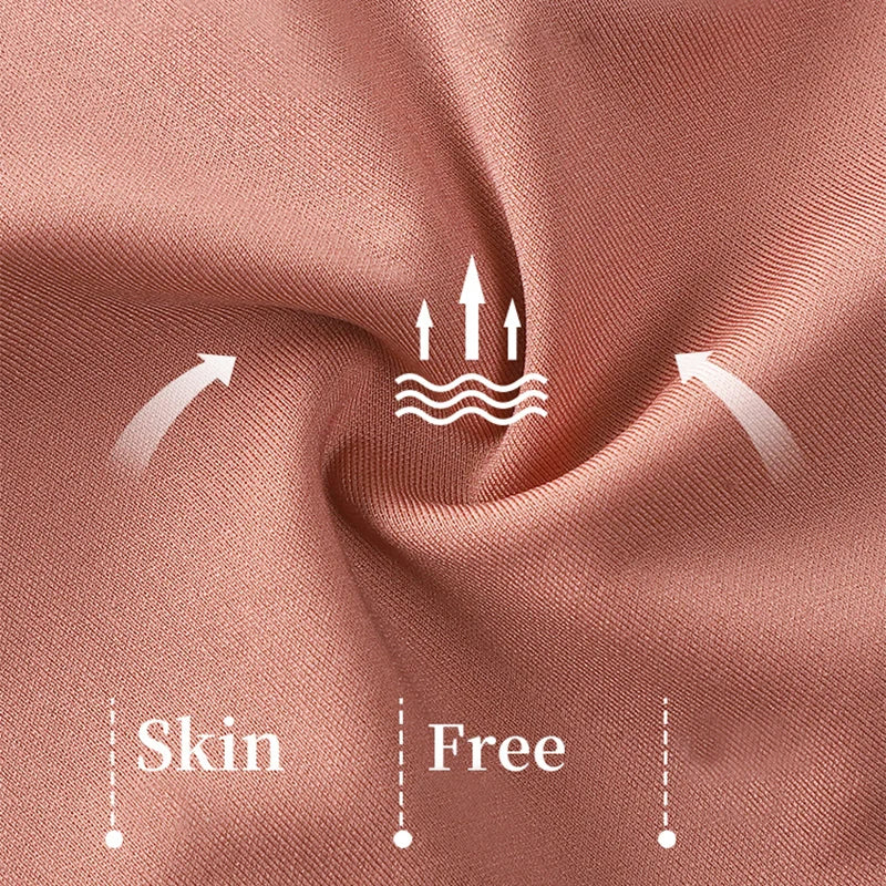 Seamless Deep V Wireless Bra with Soft Padding and Comfort Fit