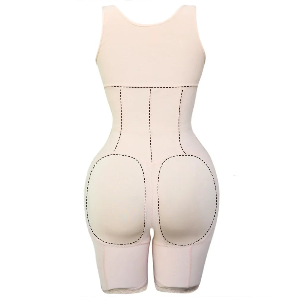 Lace Zip Body Shaper – Tummy Control & Butt Lifter Corset
