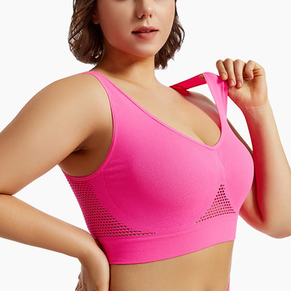 Shockproof Sports Bra – High Support & Beautiful Back Design for Running and Yoga
