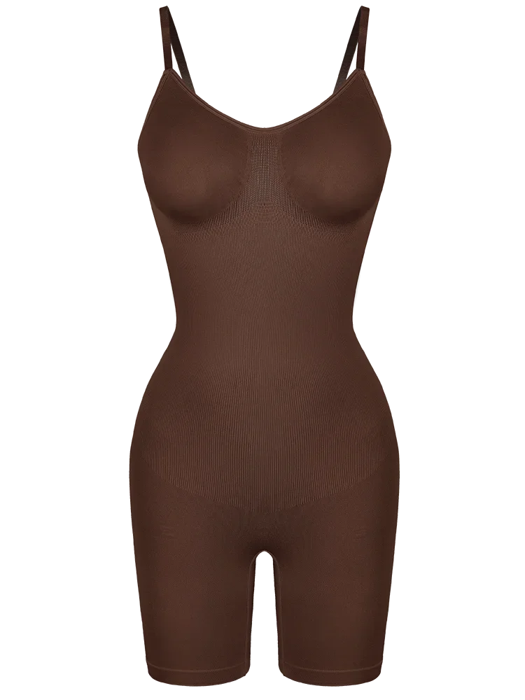 Full Body Shaper – Adjustable Straps, Tummy Control & Seamless Slimming Bodysuit