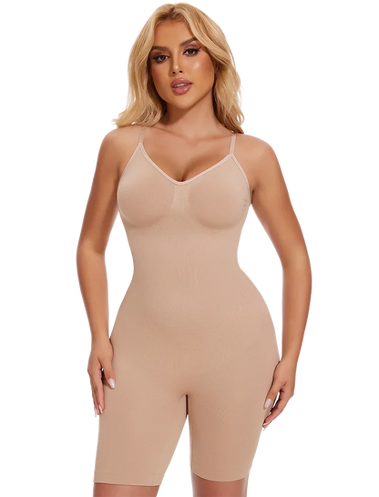 Full Body Shaper – Adjustable Straps, Tummy Control & Seamless Slimming Bodysuit