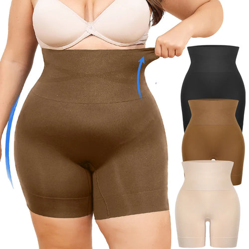 Plus Size High-Waist Shapewear – Tummy Control & Slimming Shorts