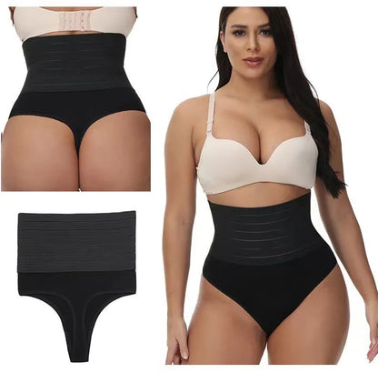 High-Waist Thong Shapewear – Tummy Control & Butt Lifter Panty