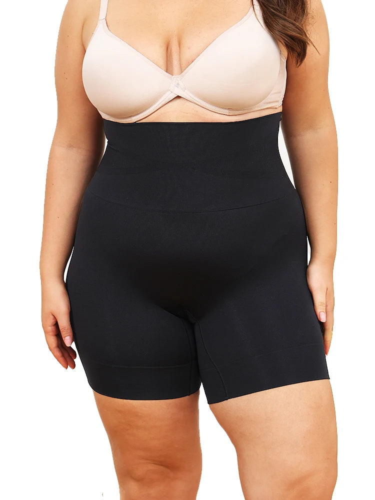 Plus Size High-Waist Shapewear – Tummy Control & Slimming Shorts