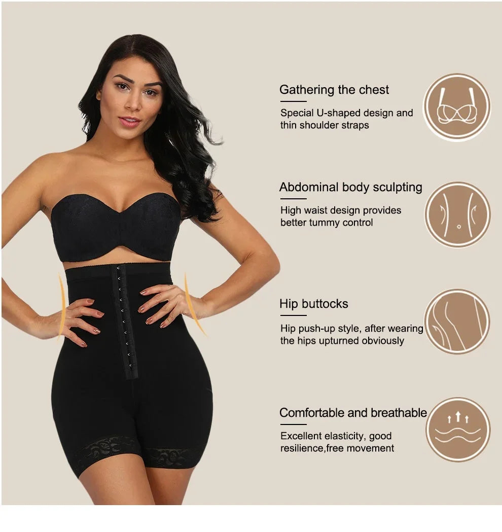 Colombian Butt Lifter Shapewear – High-Waist Tummy Control Panties