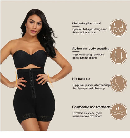 Colombian Butt Lifter Shapewear – High-Waist Tummy Control Panties