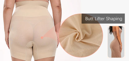 Plus Size High-Waist Shapewear – Tummy Control & Slimming Shorts