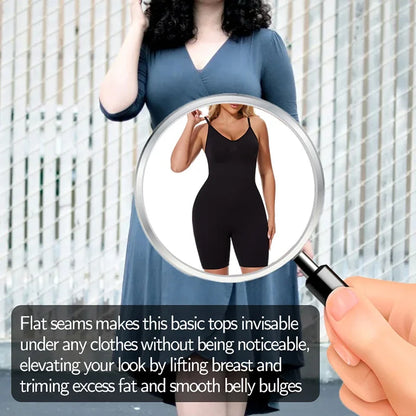 Full Body Shaper – Adjustable Straps, Tummy Control & Seamless Slimming Bodysuit