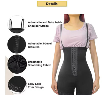 High-Compression Abdominal Shapewear – Strapless Tummy Control & Waist Support