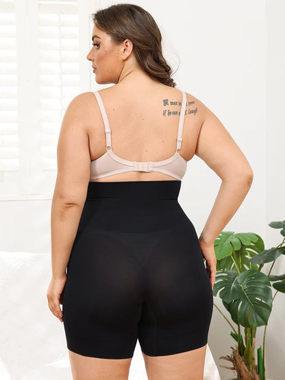 Plus Size High-Waist Shapewear – Tummy Control & Slimming Shorts