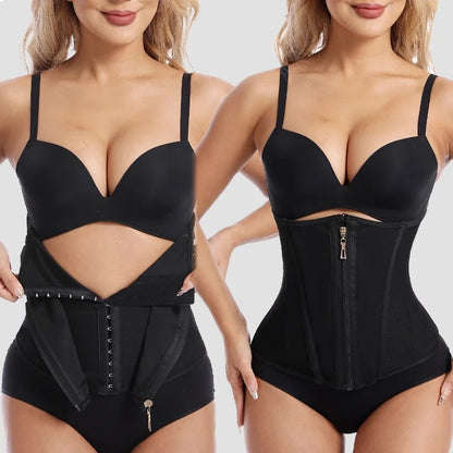 Latex Waist Trainer – Steel-Boned Corset for Slimming & Body Shaping