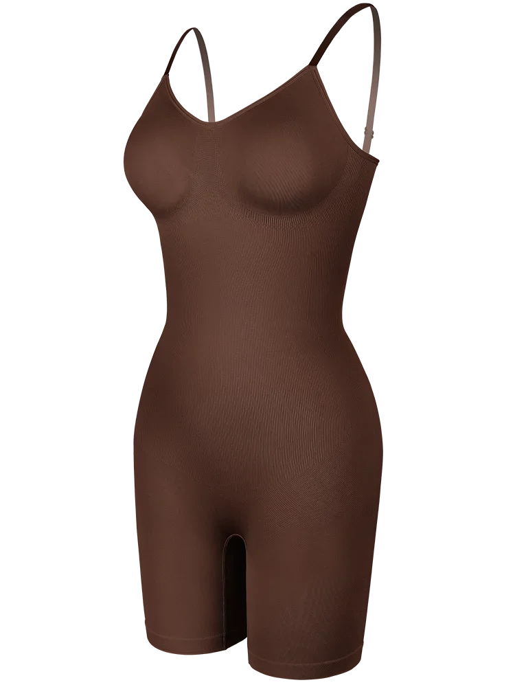 Full Body Shaper – Adjustable Straps, Tummy Control & Seamless Slimming Bodysuit