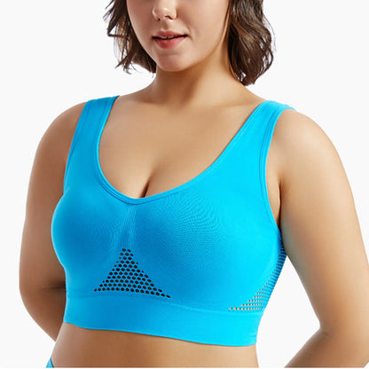 Shockproof Sports Bra – High Support & Beautiful Back Design for Running and Yoga