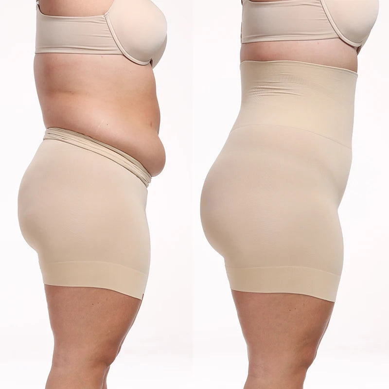Plus Size High-Waist Shapewear – Tummy Control & Slimming Shorts
