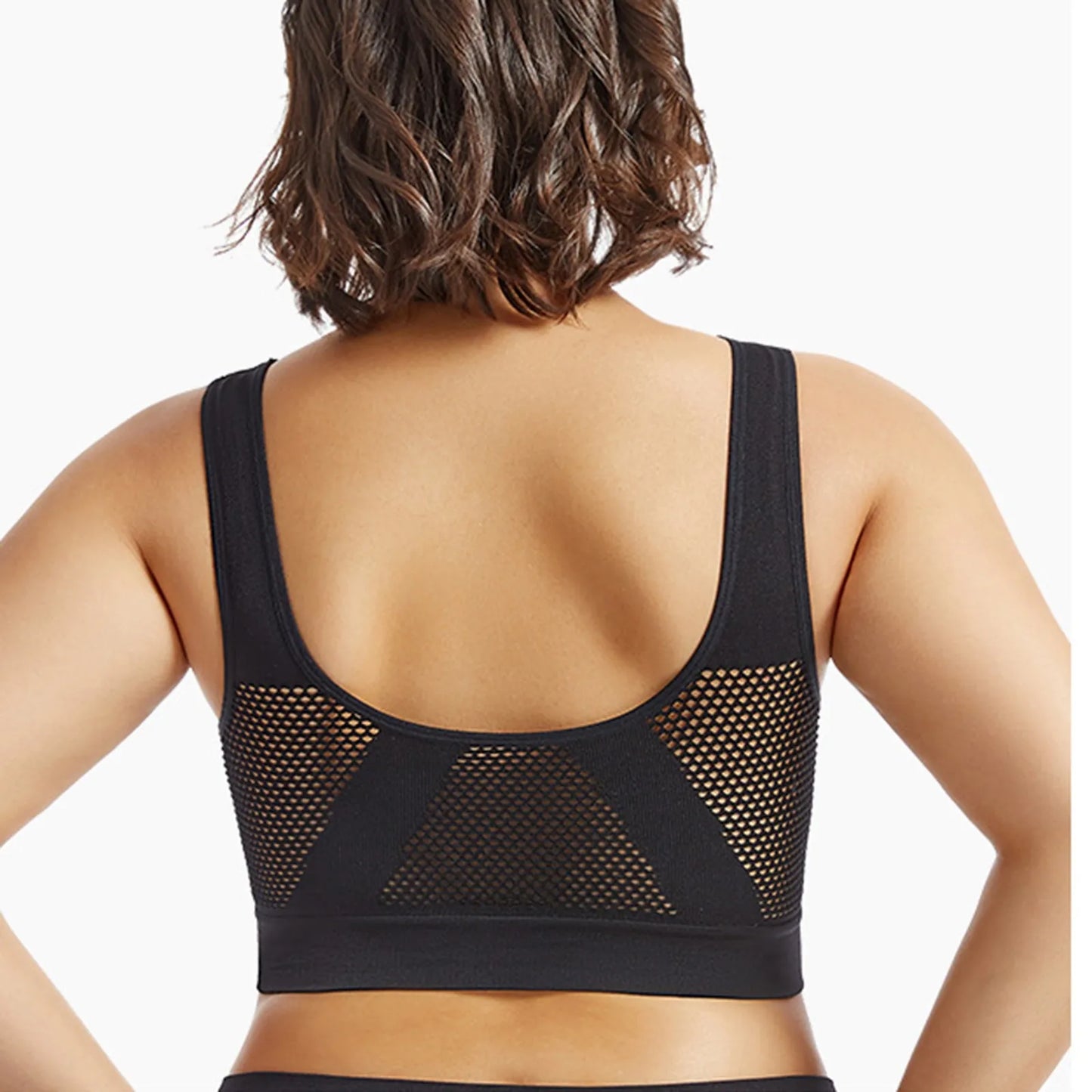 Shockproof Sports Bra – High Support & Beautiful Back Design for Running and Yoga