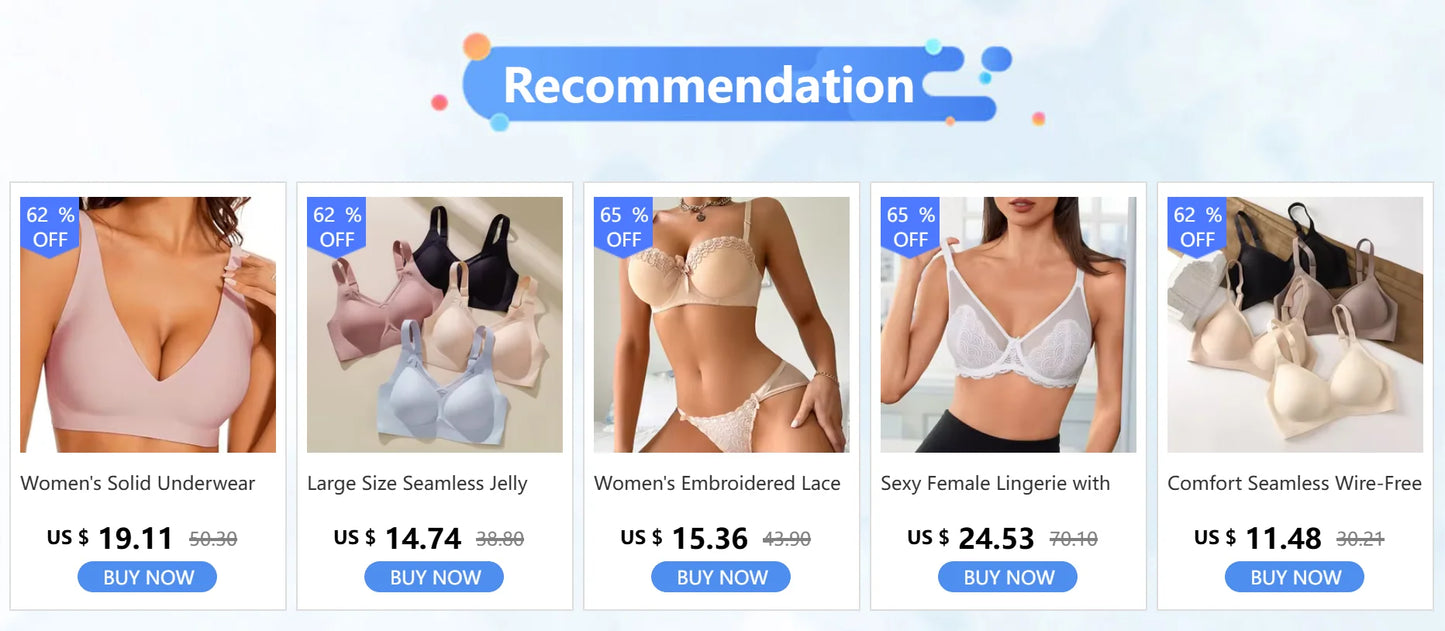 Seamless Wireless Bra with Everyday Comfort and Support