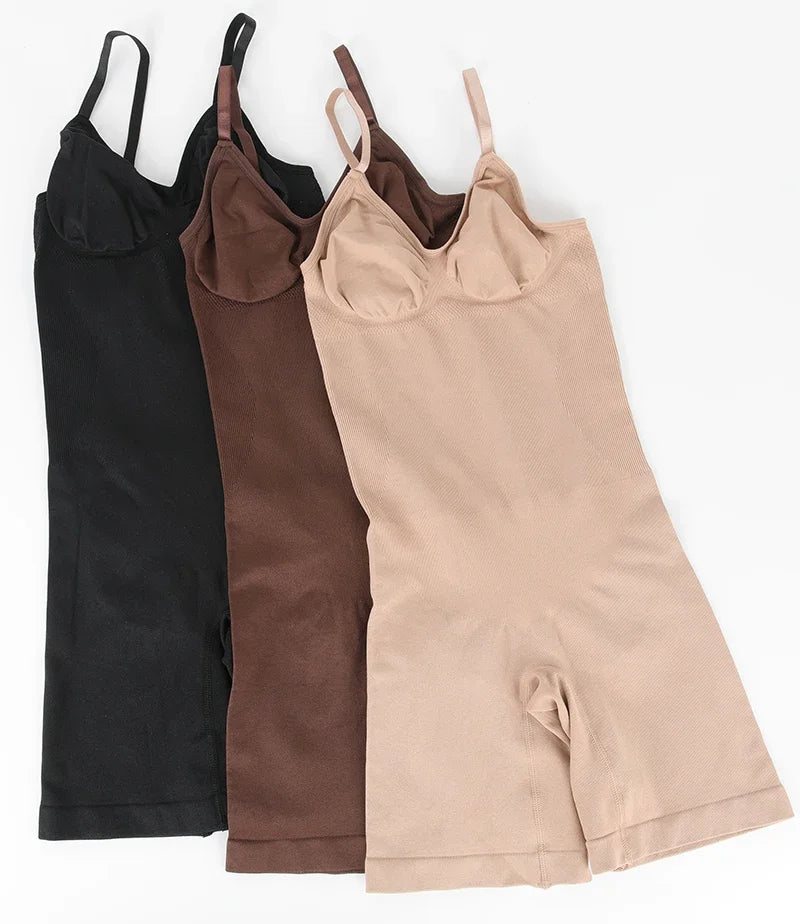 Full Body Shaper – Adjustable Straps, Tummy Control & Seamless Slimming Bodysuit