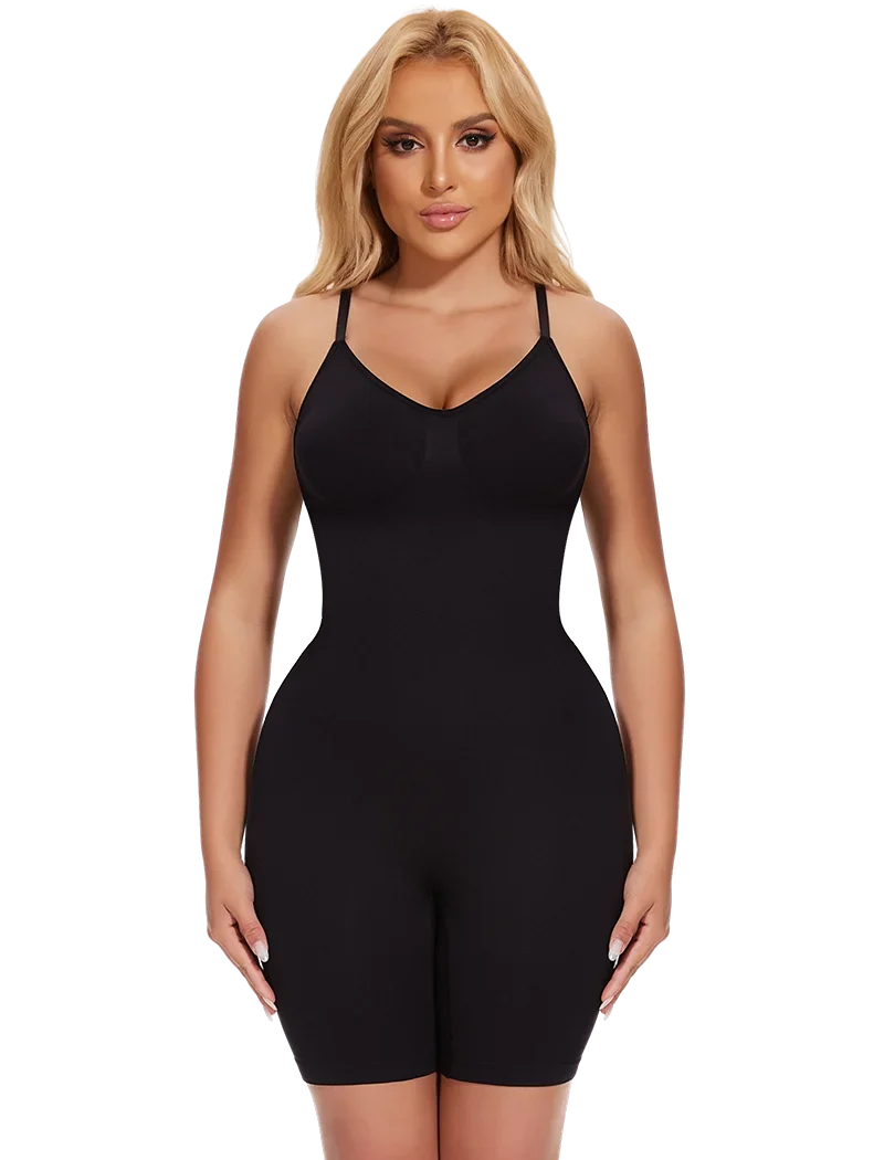 Full Body Shaper – Adjustable Straps, Tummy Control & Seamless Slimming Bodysuit