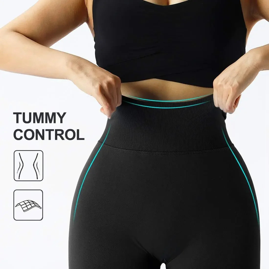 Seamless High-Waisted Leggings for the Gym – Shape the Hips and Buttocks