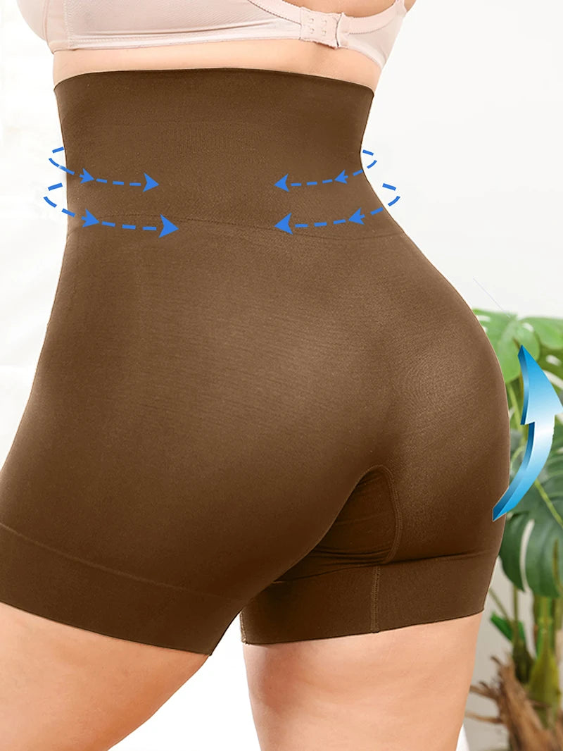 Plus Size High-Waist Shapewear – Tummy Control & Slimming Shorts