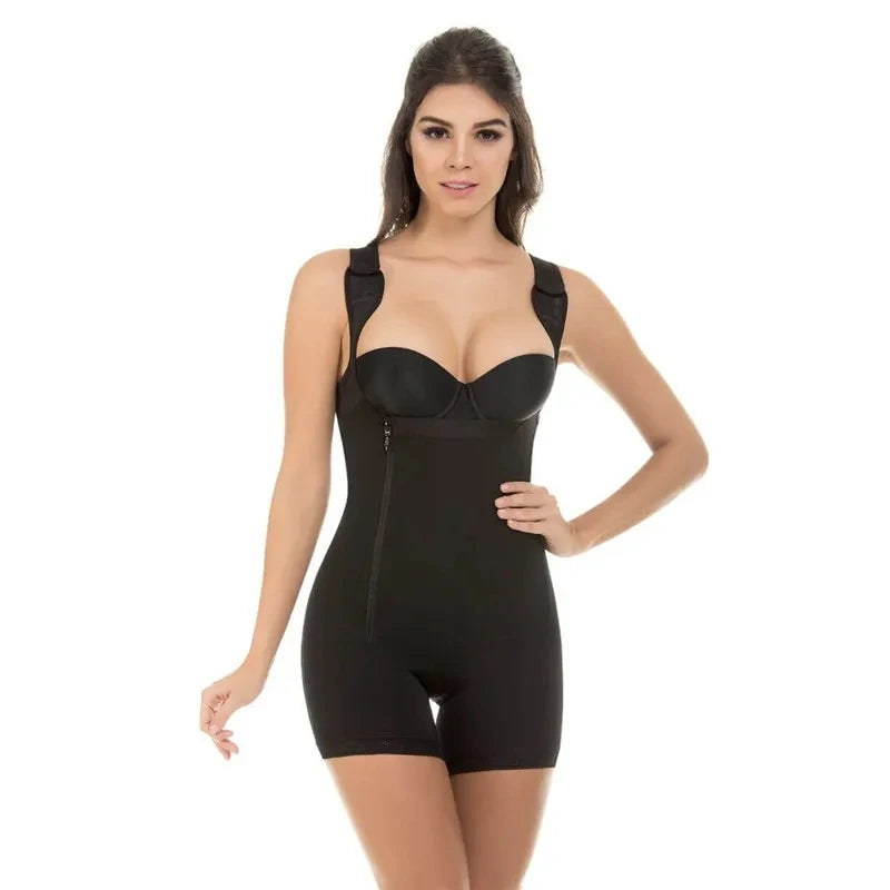 Lace Zip Body Shaper – Tummy Control & Butt Lifter Corset