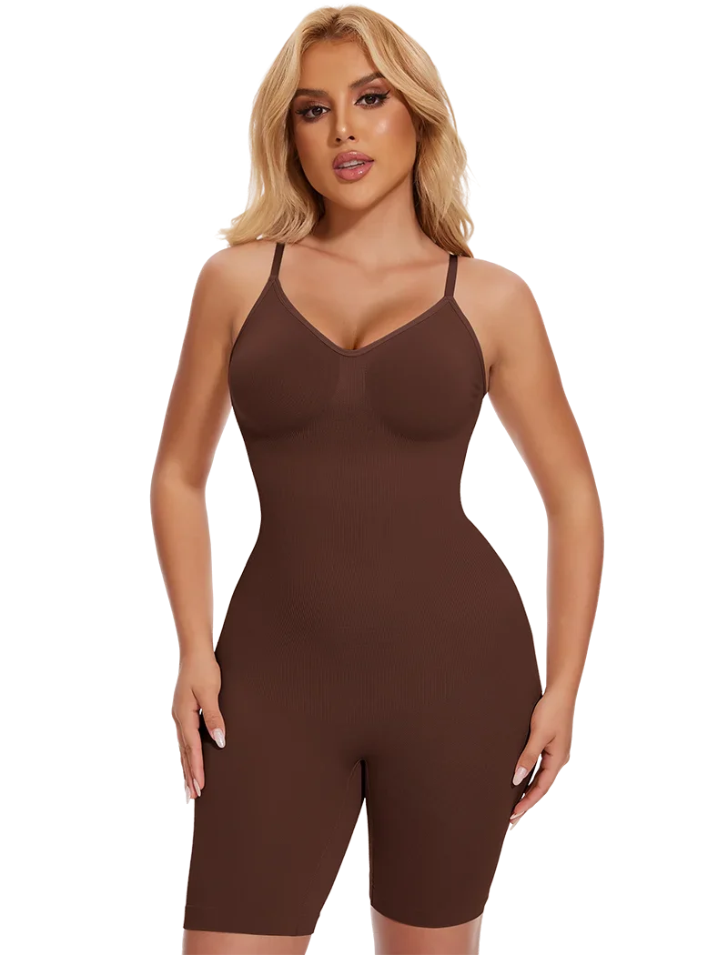 Full Body Shaper – Adjustable Straps, Tummy Control & Seamless Slimming Bodysuit