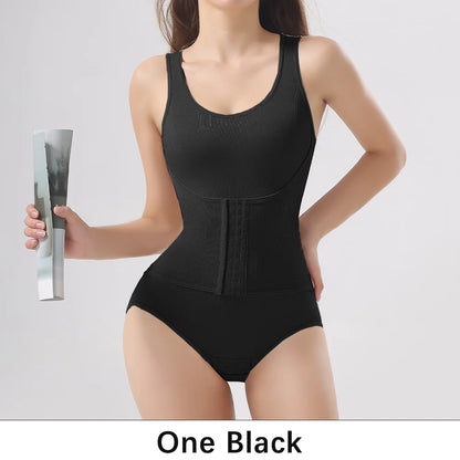 Slim Bodysuit Shapewear – Zipper Waist Trainer & Tummy Control Corset