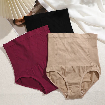 Seamless high-waisted shaping panties – Abdominal control and butt lift.