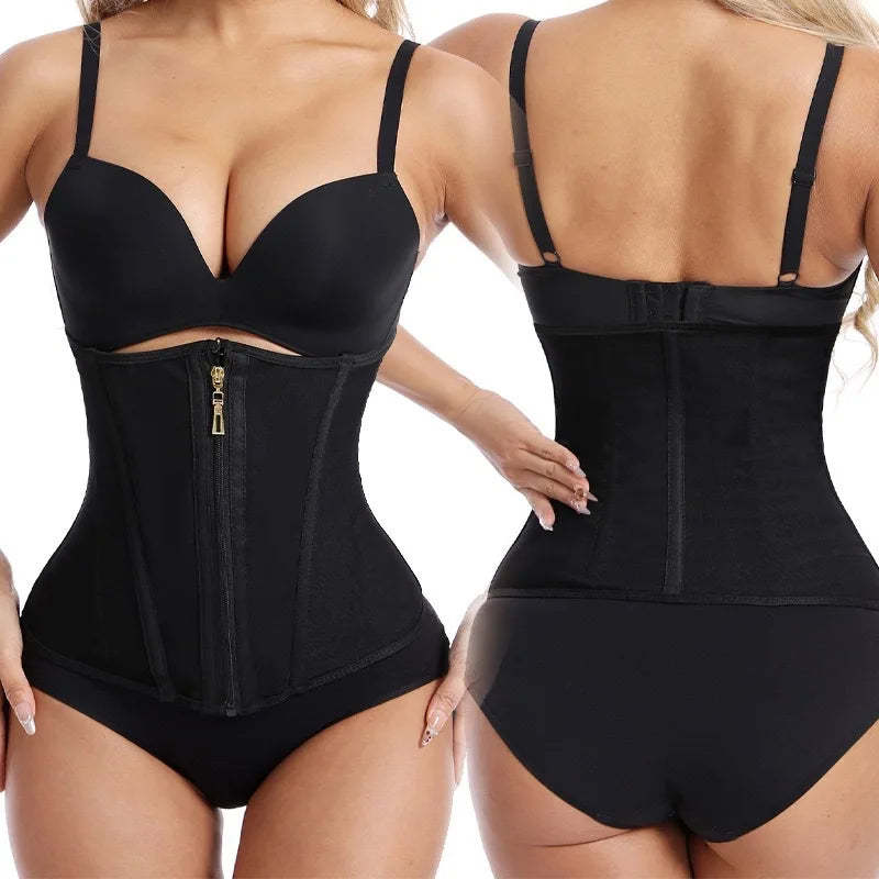 Latex Waist Trainer – Steel-Boned Corset for Slimming & Body Shaping