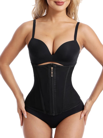 Latex Waist Trainer – Steel-Boned Corset for Slimming & Body Shaping