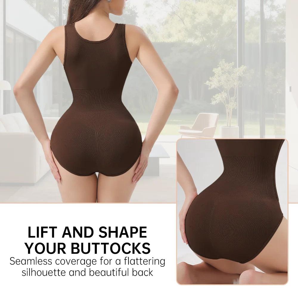 Slim Bodysuit Shapewear – Zipper Waist Trainer & Tummy Control Corset