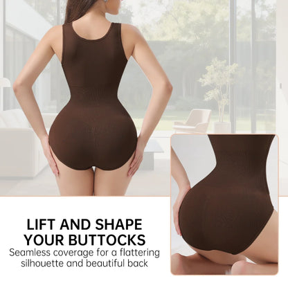 Slim Bodysuit Shapewear – Zipper Waist Trainer & Tummy Control Corset
