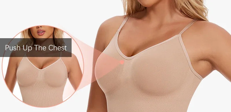 Full Body Shaper – Adjustable Straps, Tummy Control & Seamless Slimming Bodysuit