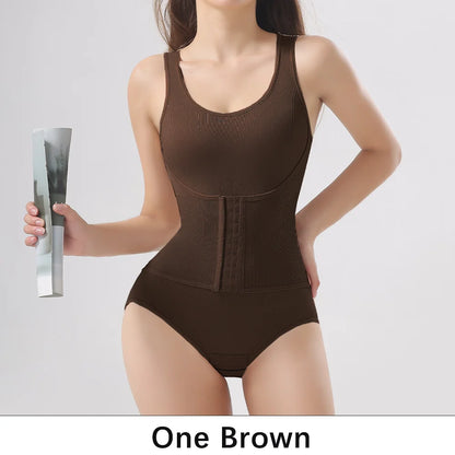 Slim Bodysuit Shapewear – Zipper Waist Trainer & Tummy Control Corset