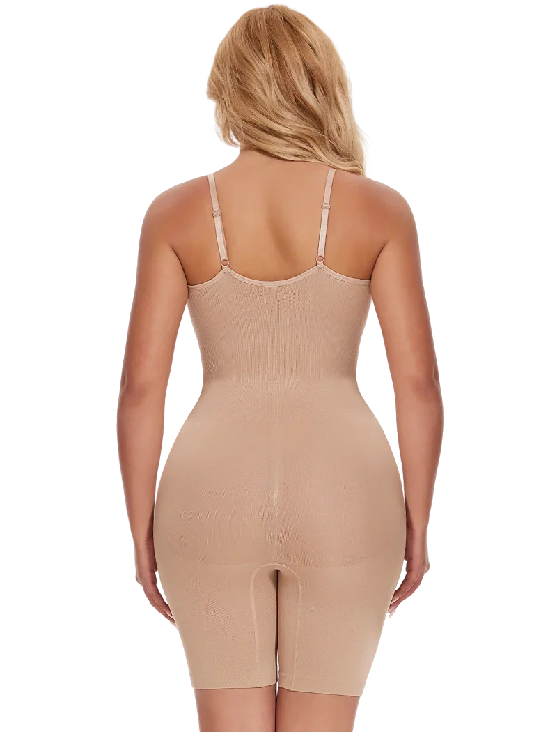 Full Body Shaper – Adjustable Straps, Tummy Control & Seamless Slimming Bodysuit