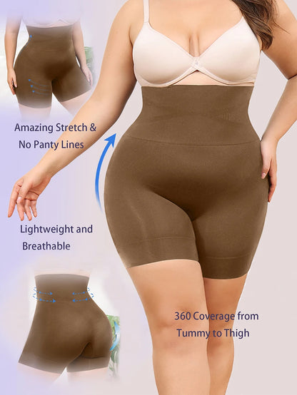 Plus Size High-Waist Shapewear – Tummy Control & Slimming Shorts
