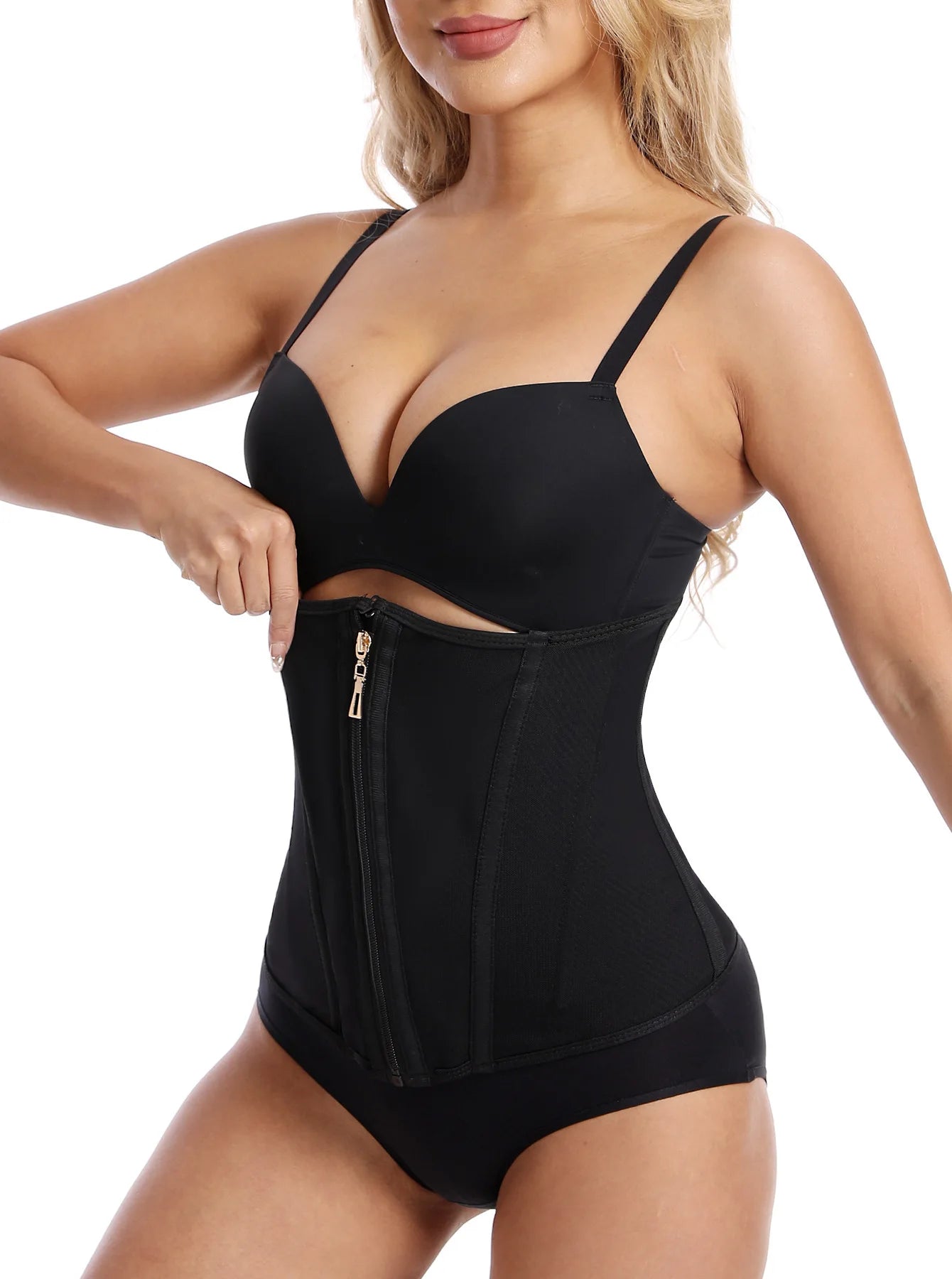 Latex Waist Trainer – Steel-Boned Corset for Slimming & Body Shaping