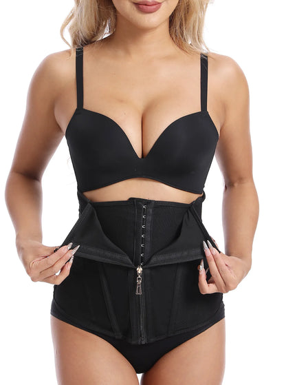 Latex Waist Trainer – Steel-Boned Corset for Slimming & Body Shaping