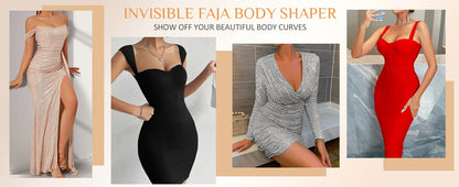 Body shaper with abdominal control, adjustable straps, and zipper.