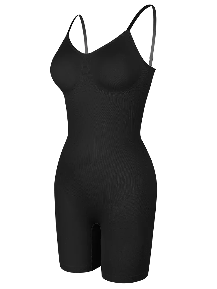 Full Body Shaper – Adjustable Straps, Tummy Control & Seamless Slimming Bodysuit
