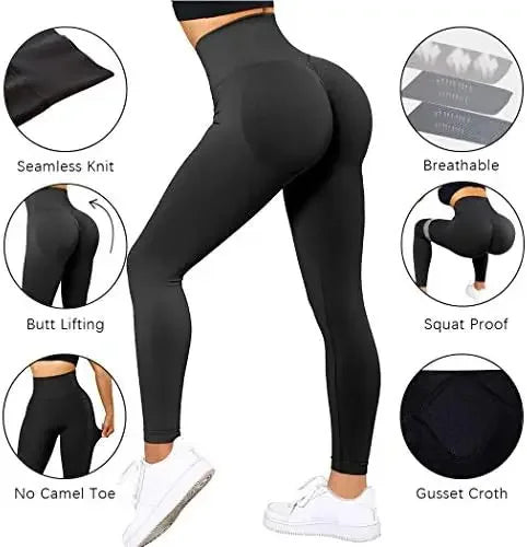 Seamless High-Waisted Leggings for the Gym – Shape the Hips and Buttocks