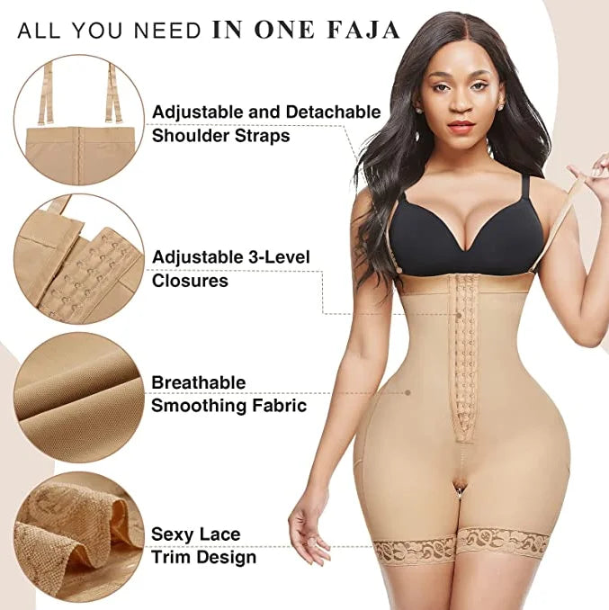 High-Compression Abdominal Shapewear – Strapless Tummy Control & Waist Support