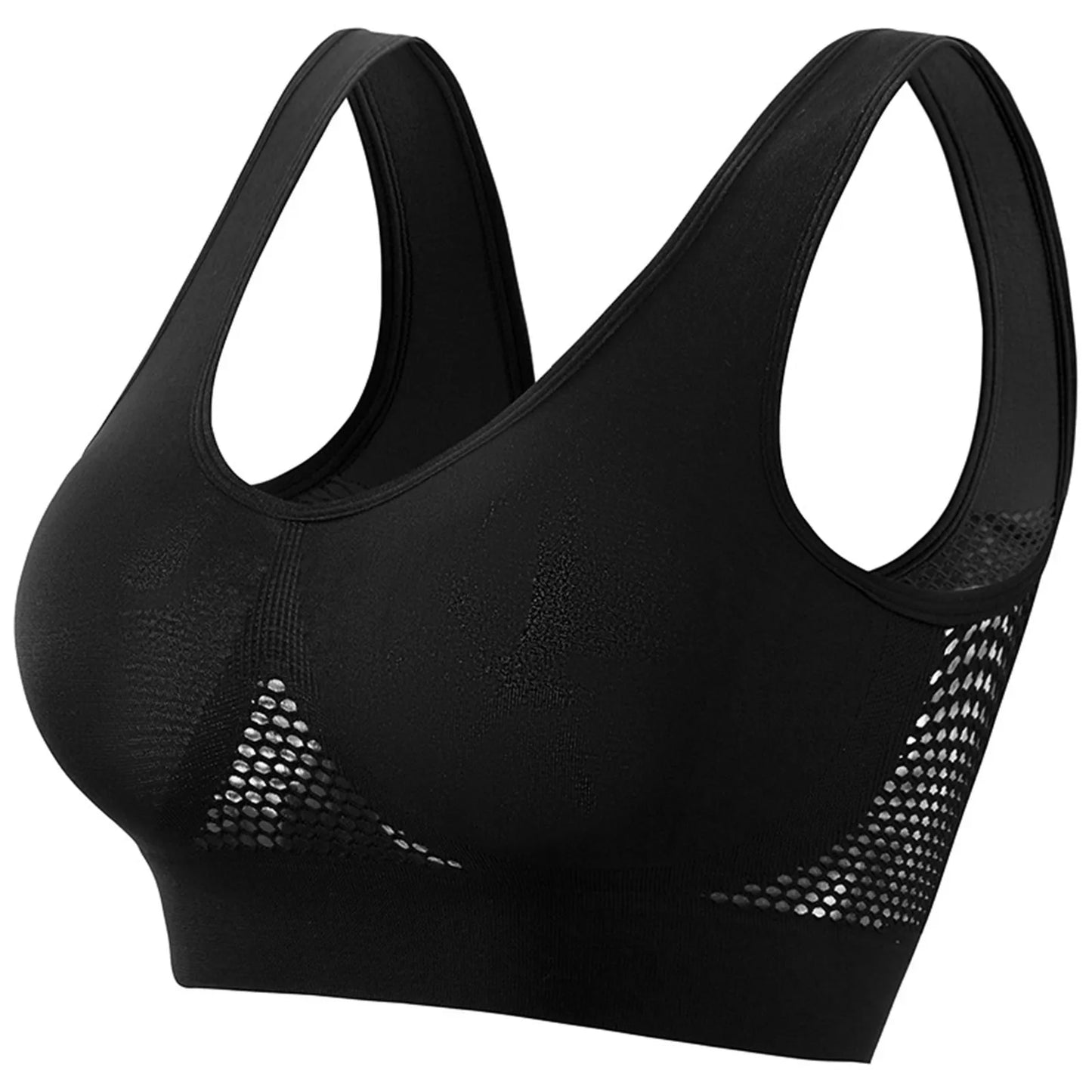 Shockproof Sports Bra – High Support & Beautiful Back Design for Running and Yoga